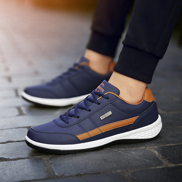 Men's Lace-Up Casual Sneakers with Orthopedic Sole