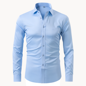 Men’s Stretch Business Shirt – Long Sleeve Formal Button-Up