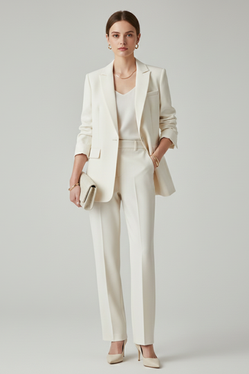 Women's Two-Piece Suit Set Straight Leg